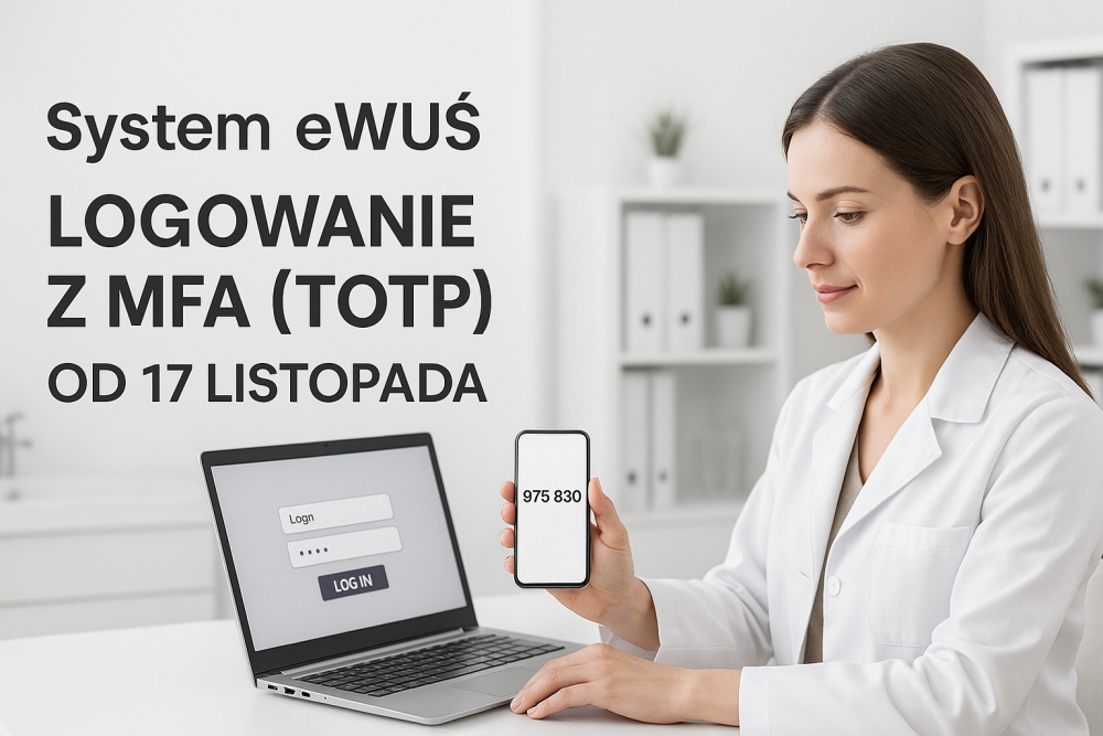 Ikonka usługi: Dwustopniowa autoryzacja (MFA) w systemie eWUŚ – co się zmienia od 17 listopada